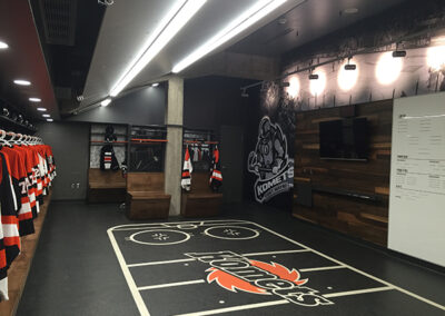 Allen County War Memorial Coliseum  Projects Komets Locker Room 400x284